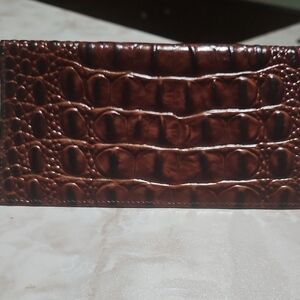 Brown Crocodile Pattern Key & Card Holder